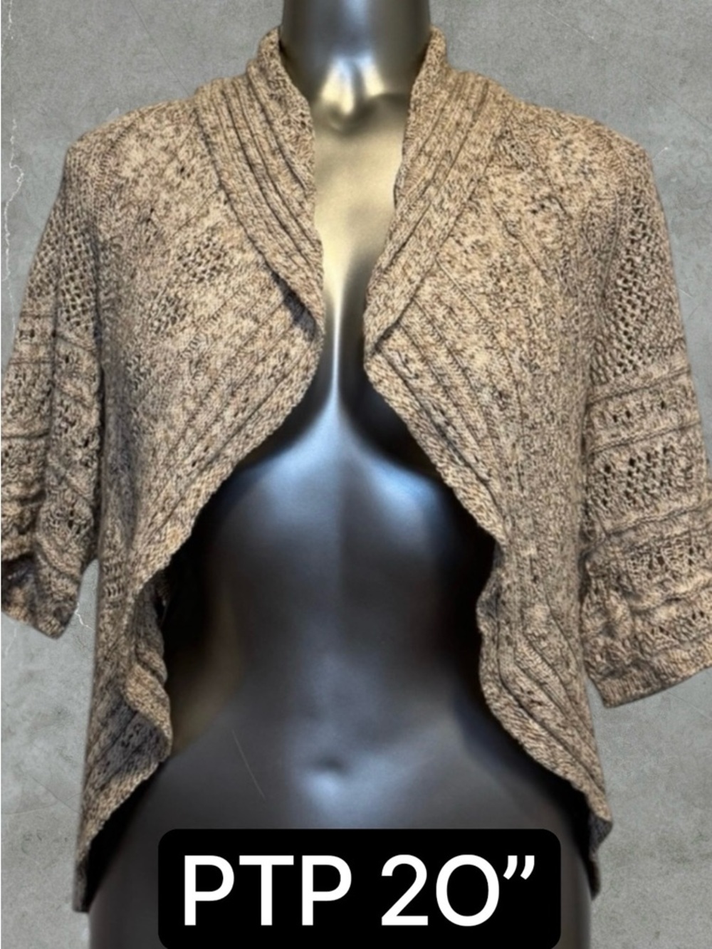 2 for $30 ✅Open Front Cardigan with Wide Draped Collar